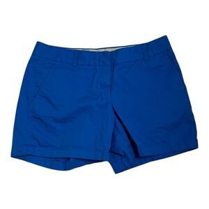 J.Crew Chino Shorts Cotton Neutral Basic Everyday Casual Preppy Blue 8
